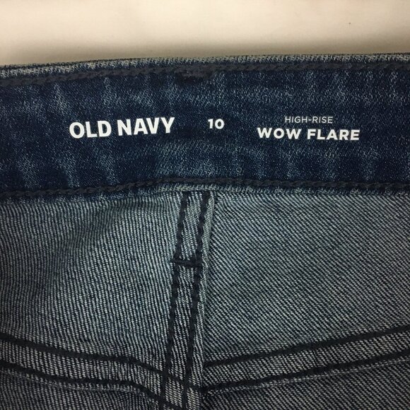 Old Navy Jeans Wow Flare High Rise Blue Women's 10 - Picture 7 of 13